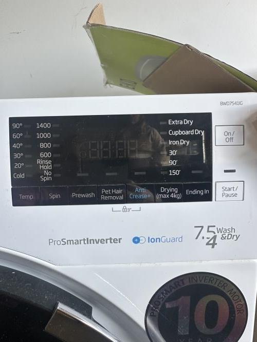 Second-hand Beko 7.5kg / 4kg Washer-Dryer Combo - Photo 4)