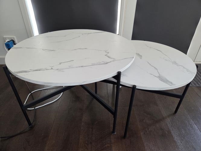 Second-hand Set of 2 Side Tables - Photo 4)