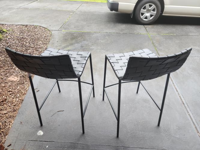 Second-hand Set of 2 Bar Stools - Photo 4)