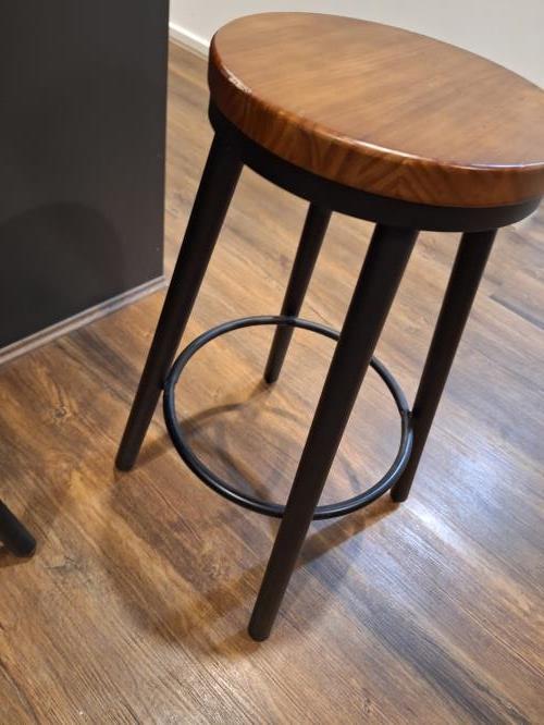 Second-hand Set of 4 Bar Stools - Photo 4)