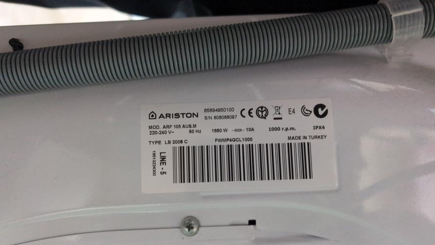 Second-hand Ariston 7kg Front Load Washing Machine - Photo 5)