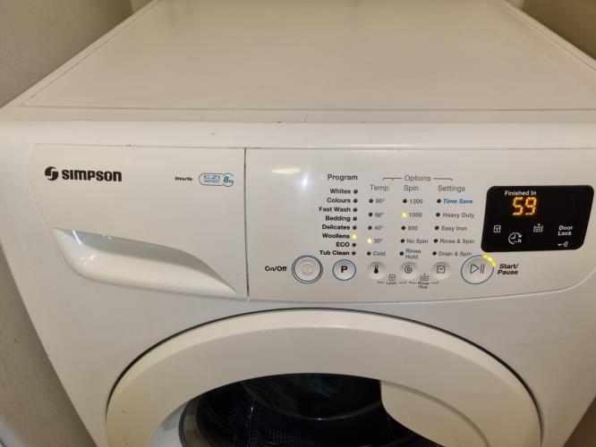 Second-hand Simpson 8kg Front Load Washing Machine - Photo 5)