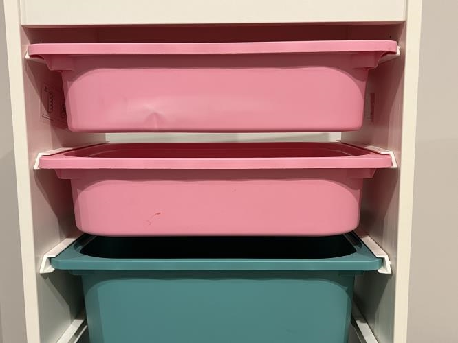 Second-hand IKEA TROFAST Storage Unit with 6 Tubs - Photo 5)