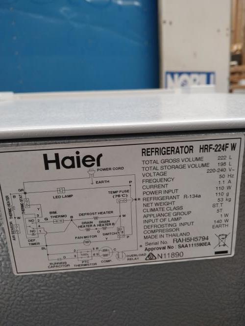 Second-hand Haier 222L Top Mount Fridge - Photo 5)