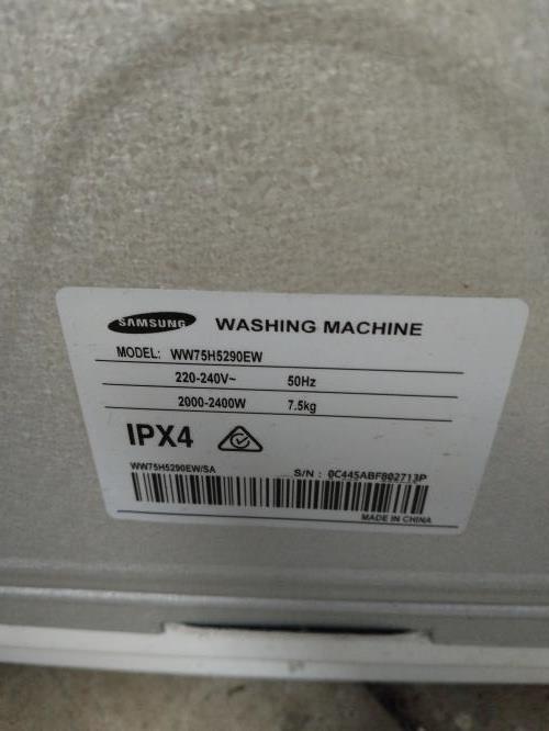 Second-hand Samsung 7.5kg Front Load Washing Machine - Photo 5)