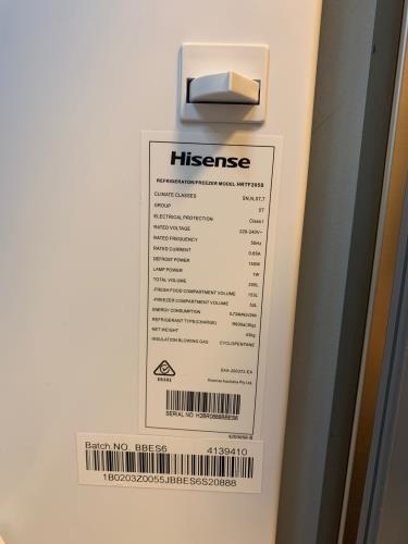 Second-hand Hisense 205L Top Mount Fridge - Photo 5)