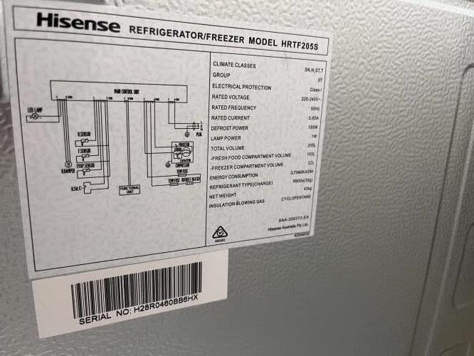 Second-hand Hisense 205L Top Mount Fridge - Photo 5)