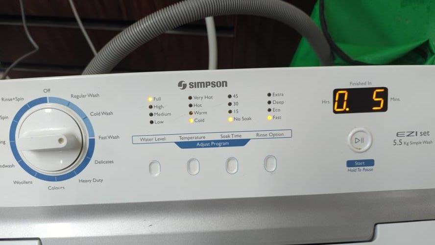 Second-hand Simpson 5.5kg Top Load Washing Machine - Photo 5)