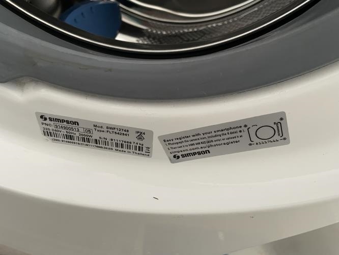 Second-hand Simpson 7kg Front Load Washing Machine - Photo 5)