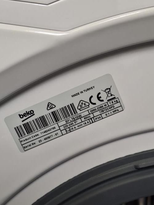 Second-hand Beko 7.5kg Front Load Washing Machine - Photo 5)