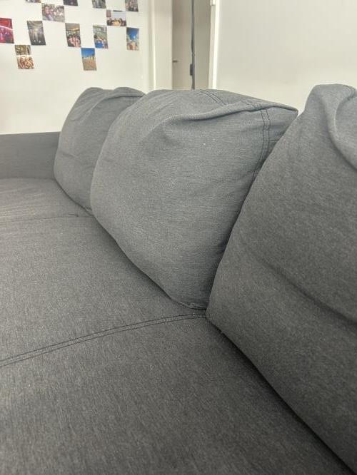 Second-hand IKEA 3 Seater Sofa with Ottoman - Photo 5)