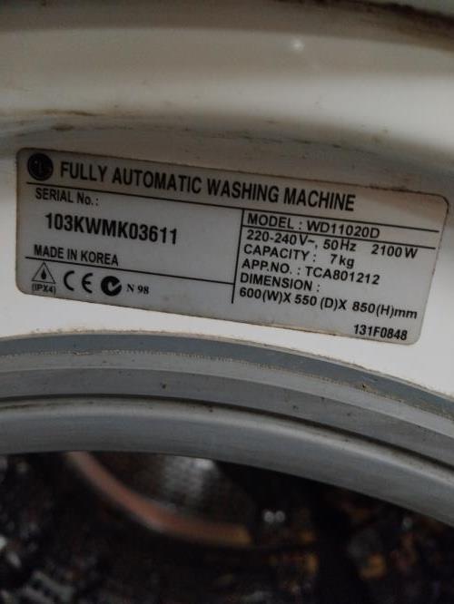 Second-hand LG 7kg Front Load Washing Machine - Photo 6)