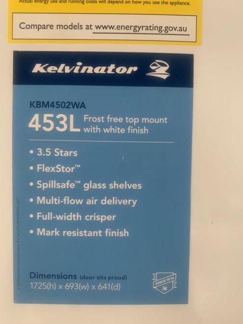 Second-hand Kelvinator 454L Bottom Mount Fridge - Photo 6)