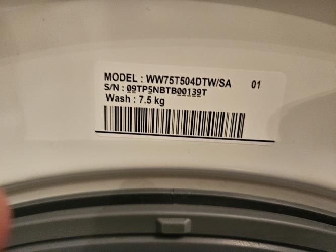 Second-hand Samsung 7.5kg Front Load Washing Machine - Photo 6)