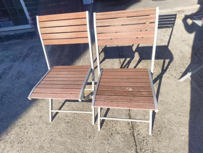 Second-hand Folding Outdoor Table with 2 Chairs - Photo 6)