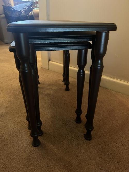 Second-hand Set of 3 Side Tables - Photo 6)