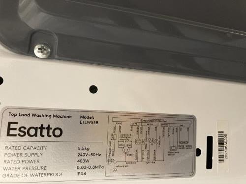 Second-hand Esatto 5.5kg Top Load Washing Machine - Photo 6)