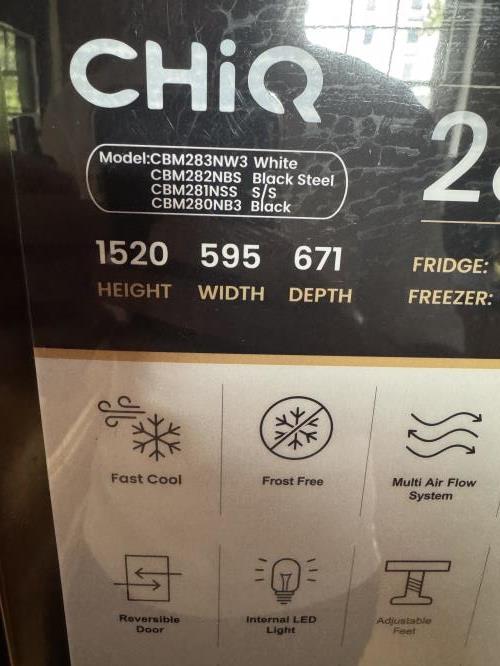 Second-hand Chiq 283L Bottom Mount Fridge - Photo 6)