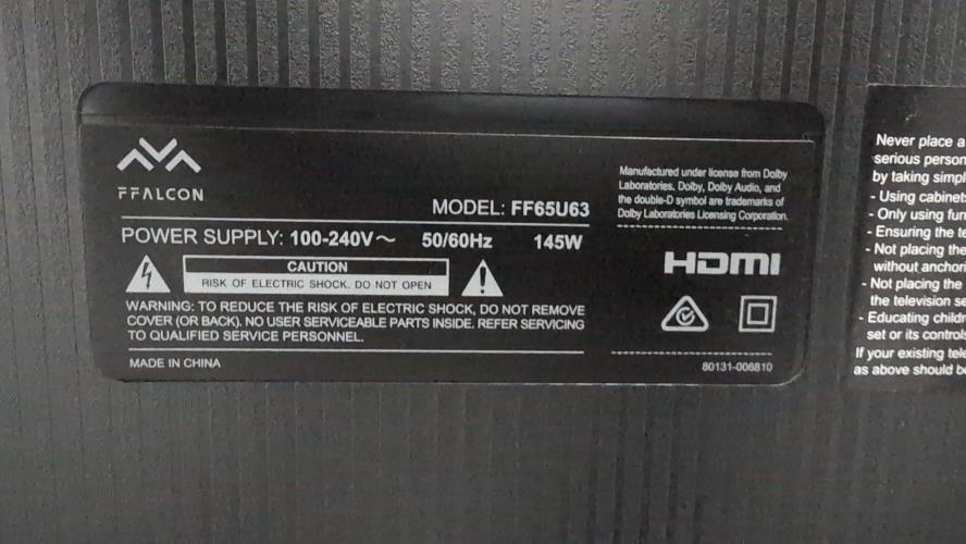 Second-hand Ffalcon 65\" Smart TV - Photo 6)