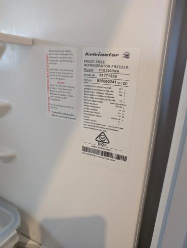 Second-hand Kelvinator 231L Top Mount Fridge - Photo 6)