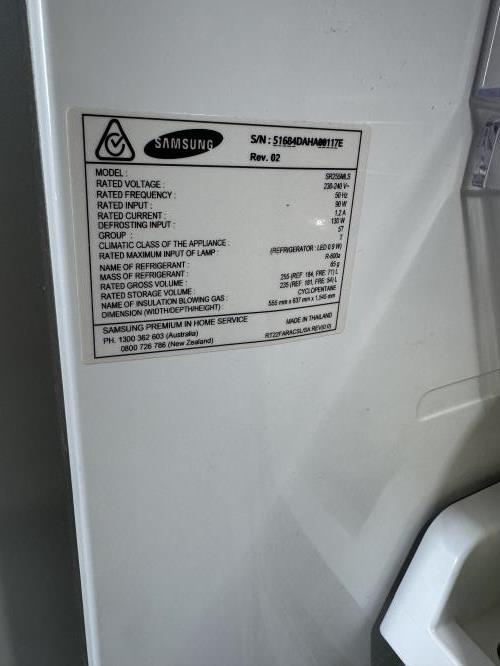 Second-hand Samsung 255L Top Mount Fridge - Photo 7)