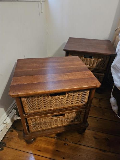 Second-hand Set of 2 Bedside Tables - Photo 7)