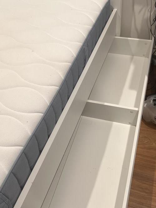 Second-hand IKEA Double Bed Frame with 2 Storage Drawers - Photo 7)