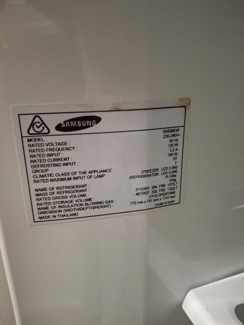 Second-hand Samsung 511L Top Mount Fridge - Photo 7)