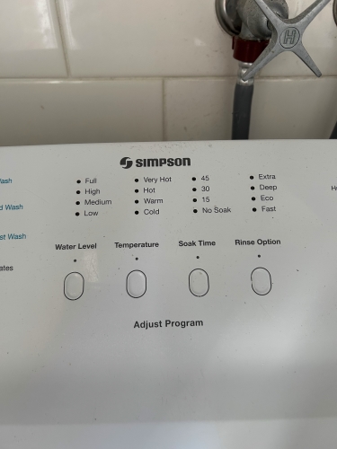 Second-hand Simpson 7.5kg Top Load Washing Machine - Photo 7)