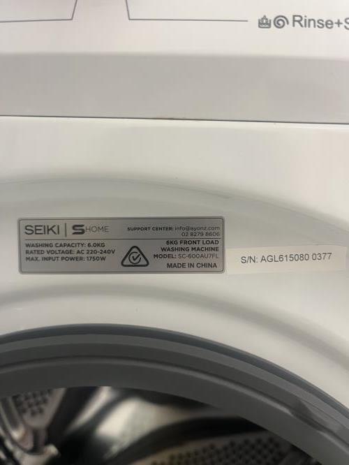 Second-hand Seiki 6kg Front Load Washing Machine - Photo 7)