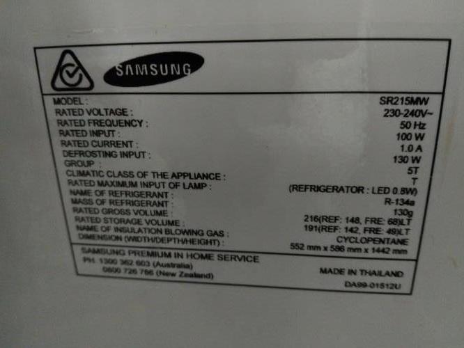 Second-hand Samsung 216L Top Mount Fridge - Photo 8)