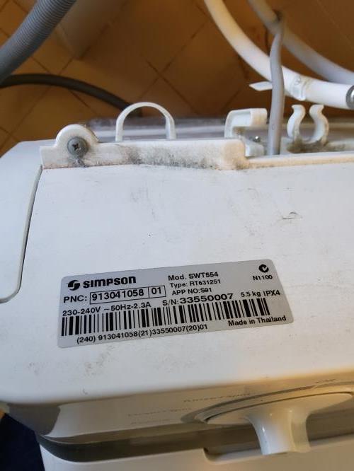 Second-hand Simpson 5.5kg Top Load Washing Machine - Photo 8)