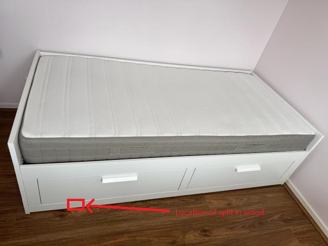 Second-hand IKEA BRIMNES Day Bed - Photo 9)